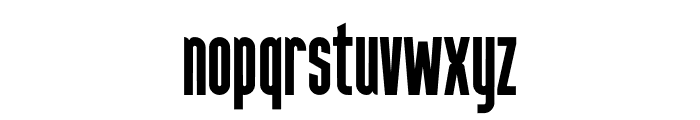 Chunky Condense Regular Font LOWERCASE