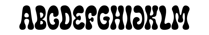 Chunky Groovy Font UPPERCASE