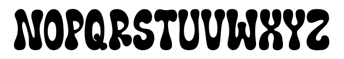 Chunky Groovy Font UPPERCASE