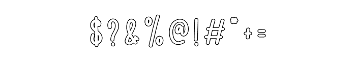 Chunky Monkey Font OTHER CHARS