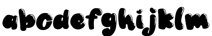 Chunky Pop - bubble Font LOWERCASE