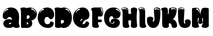 Chunky Spinach Bubble Regular Font LOWERCASE