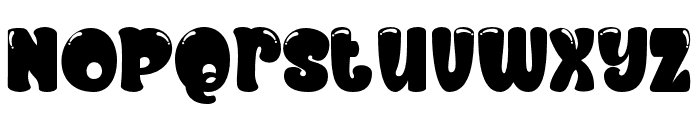 Chunky Spinach Bubble Regular Font LOWERCASE