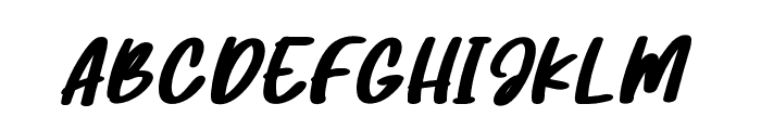 ChunkyHazelnut-Italic Font UPPERCASE