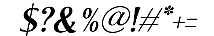 Churek Oblique Font OTHER CHARS