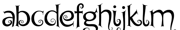 Chyga Regular Font LOWERCASE