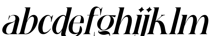 Cidelka Italic Font LOWERCASE