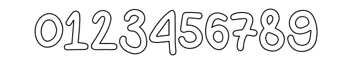 Cikids Outline Font OTHER CHARS