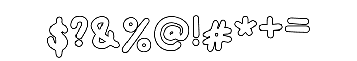Cikids Outline Font OTHER CHARS