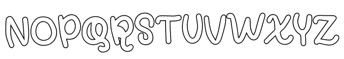Cikids Outline Font UPPERCASE