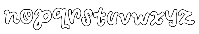 Cikids Outline Font LOWERCASE