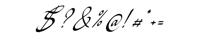 Cillaryn Angistia Italic Font OTHER CHARS