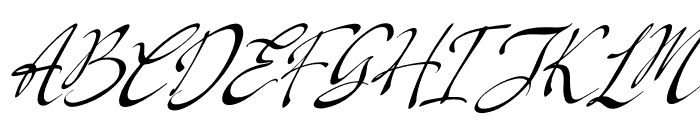 Cillaryn Angistia Italic Font UPPERCASE