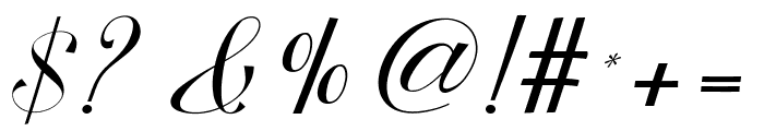 Cimberleigh Script Font OTHER CHARS