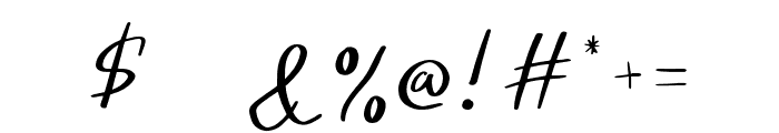 Cinthia Font Regular Font OTHER CHARS