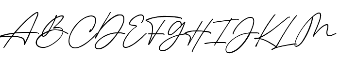 Cinthia Signature Font UPPERCASE