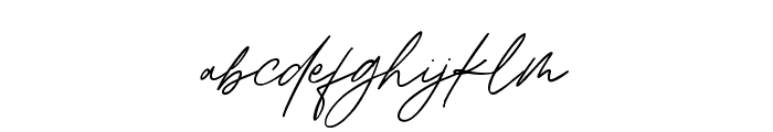 Cinthia Signature Font LOWERCASE