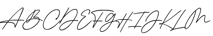 CinthiaSignature Font UPPERCASE