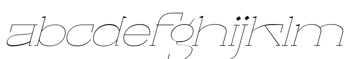 Circle Thin Font Italic Font LOWERCASE