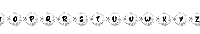 CircleBeachMonogram-Regular Font UPPERCASE