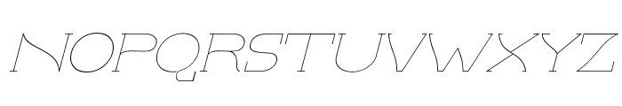 CircleThinFont-Italic Font UPPERCASE