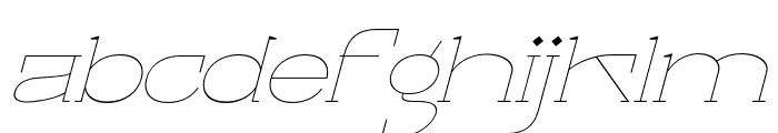 CircleThinFont-Italic Font LOWERCASE