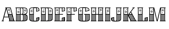 Circus Star Font UPPERCASE