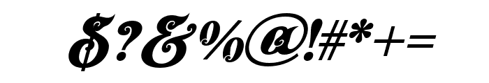 Cire Bone Italic Allcaps Font OTHER CHARS