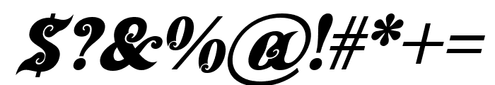 Cire Bone Italic Font OTHER CHARS