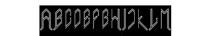 City Of Rock-Hollow-Inverse Font UPPERCASE