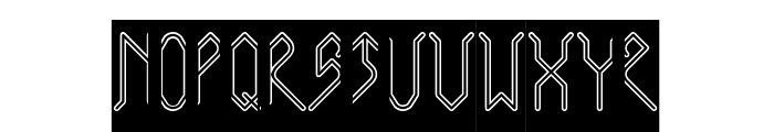 City Of Rock-Hollow-Inverse Font UPPERCASE