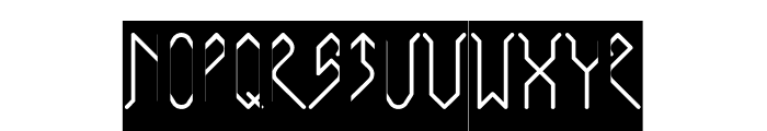 City Of Rock-Inverse Font UPPERCASE