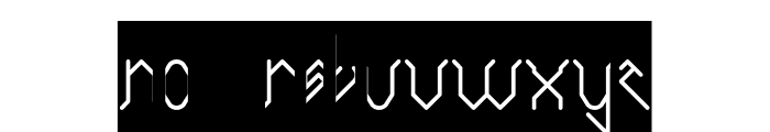 City Of Rock-Inverse Font LOWERCASE