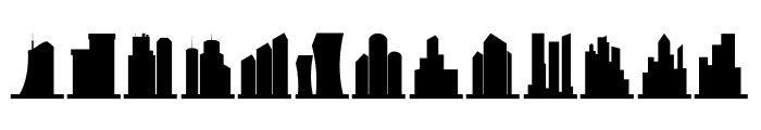 City Skyline Font UPPERCASE