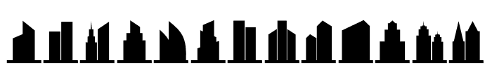 City Skyline Font LOWERCASE