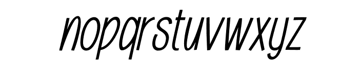 Citypop Light Italic Font LOWERCASE