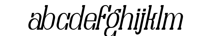 Clabs Thin Italic Font LOWERCASE