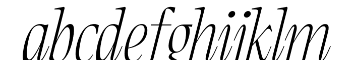 Clamofte Italic Font LOWERCASE