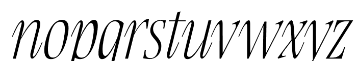 Clamofte Italic Font LOWERCASE