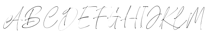 Clandestine Script Regular Font UPPERCASE