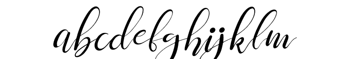 Clara Sherly Italic Font LOWERCASE