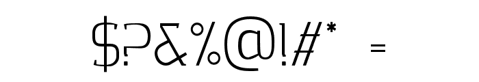 Clarraz Thin Font OTHER CHARS