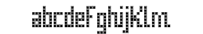 Classic Game Pixel Font LOWERCASE