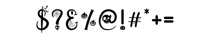 Classic Halloween Font OTHER CHARS