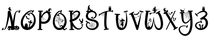 Classic Halloween Font UPPERCASE