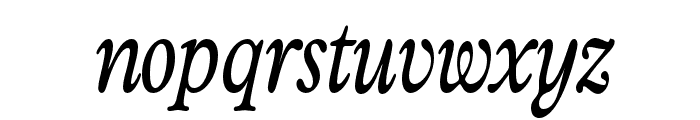 Classical Bold Condensed Italic Font LOWERCASE