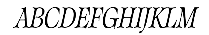 Classical Condensed Italic Font UPPERCASE