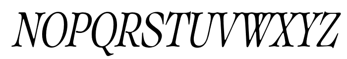 Classical Condensed Italic Font UPPERCASE