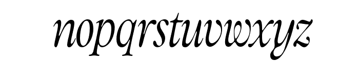 Classical Condensed Italic Font LOWERCASE