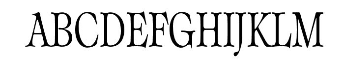 Classical Condensed Font UPPERCASE